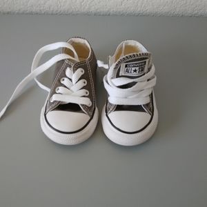 Gray baby converse